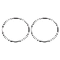 "Edelstahl 304 O Ringe, 2Stk 90Mm (3,54\") Ad. 5Mm StäRke O Ringe Runde Ringe"