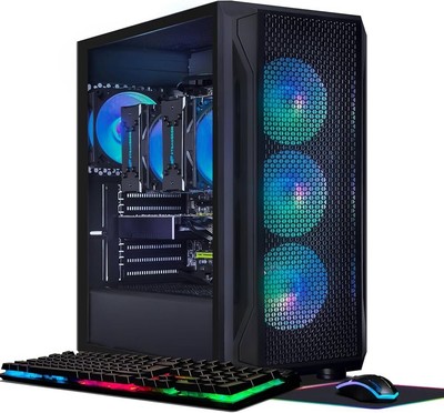 Dual CPU Gaming PC, Dual Intel i7 Xeon E5 up to 3.7GHz, Radeon RX 590 8G