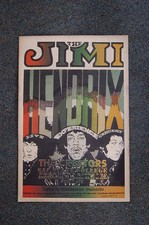Jimi Hendrix Tour Poster 1968 Sacramento State College---