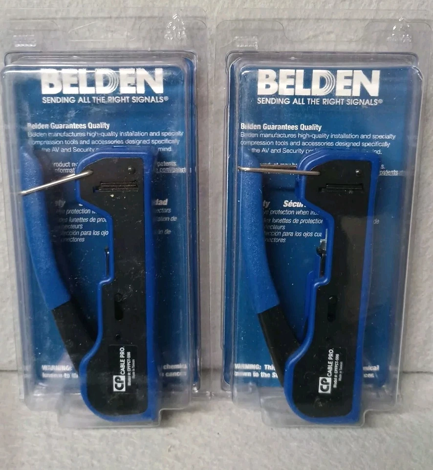 Herramienta de compresión coaxial Belden 2 para conectores F RG59 o RG6 CPFPCT-596-R Foto 2 de 2
