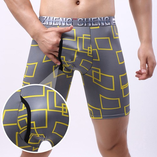 Men Boxer Shorts Trunks Briefs Underwear Long Leg Bulge Pouch Boxers Underpants - Picture 9 of 18