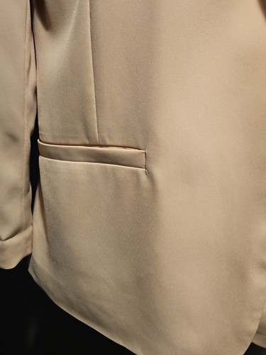 H&M Womans Lined Blazer Pastel Pink Size 12 - Picture 9 of 13