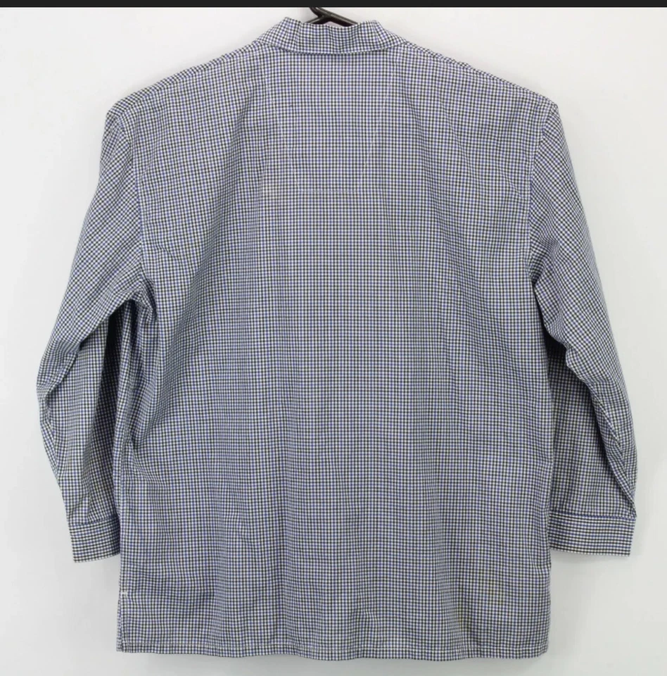 Camisa de manga larga con botones Nautica Sleepwear para hombre mediana multicolor a cuadros usada en excelente estado Foto 2 de 4