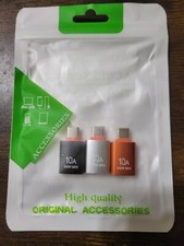 3 PACK - 10A OTG USB 3.1 TO TYPE C ADAPTER USB C MALE TO USB FEMALE