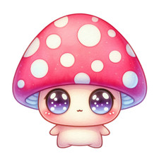 Wall decal sticker sweet mushroom wall sticker 18 x 18 cm large