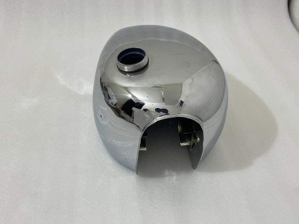 Ajuste para Triumph Bonneville T100 (2001-2008) acero cromado combustible gasolina tanque Foto 4 de 4