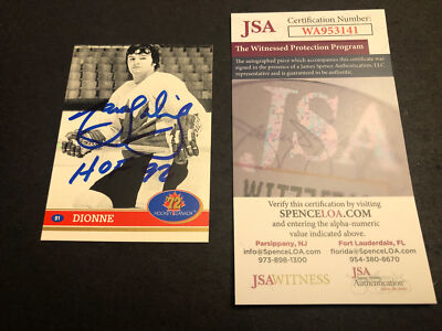 Marcel Dionne JSA Coa Autograph 1991 Future Trends '72 Signed Hockey