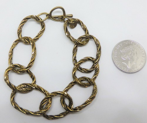 George Ladies Bracelet,Aged Gold Effect 