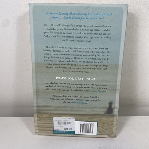 2 Lot Lisa Genova- Still Alice & Love Anthony Large Paperbacks Contemporary - Picture 3 of 11
