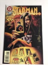 STARMAN #17 1996 ~ SIGNED BY JAMES ROBINSON & TONY HARRIS DC 9.4 NM UNREAD