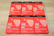 6 Neutrogena Stubborn Acne Blemish Patches, Ultra-Thin Hydrocolloid Combo 16CT