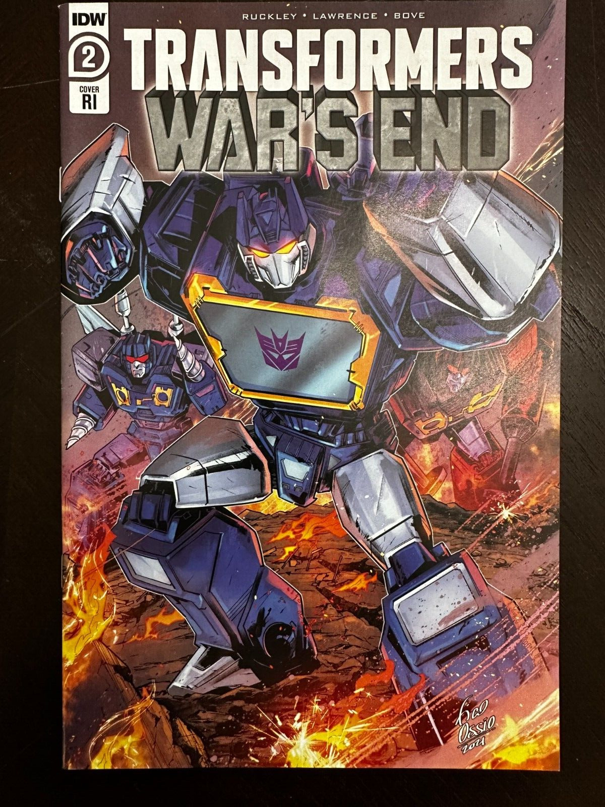 Transformers Wars End #1 1:10 Retailer Incentive Variant IDW