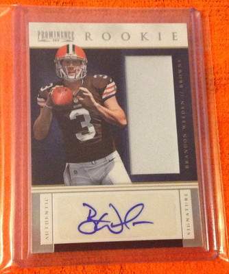 2012 Prominence BRANDON WEEDEN Jumbo Jersey RC AUTO #05/90 Made Cowboys QB #223