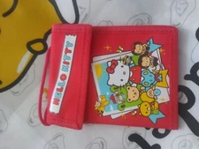 Hard to find sanrio hello kitty string wallet carrier wallet card cash red used