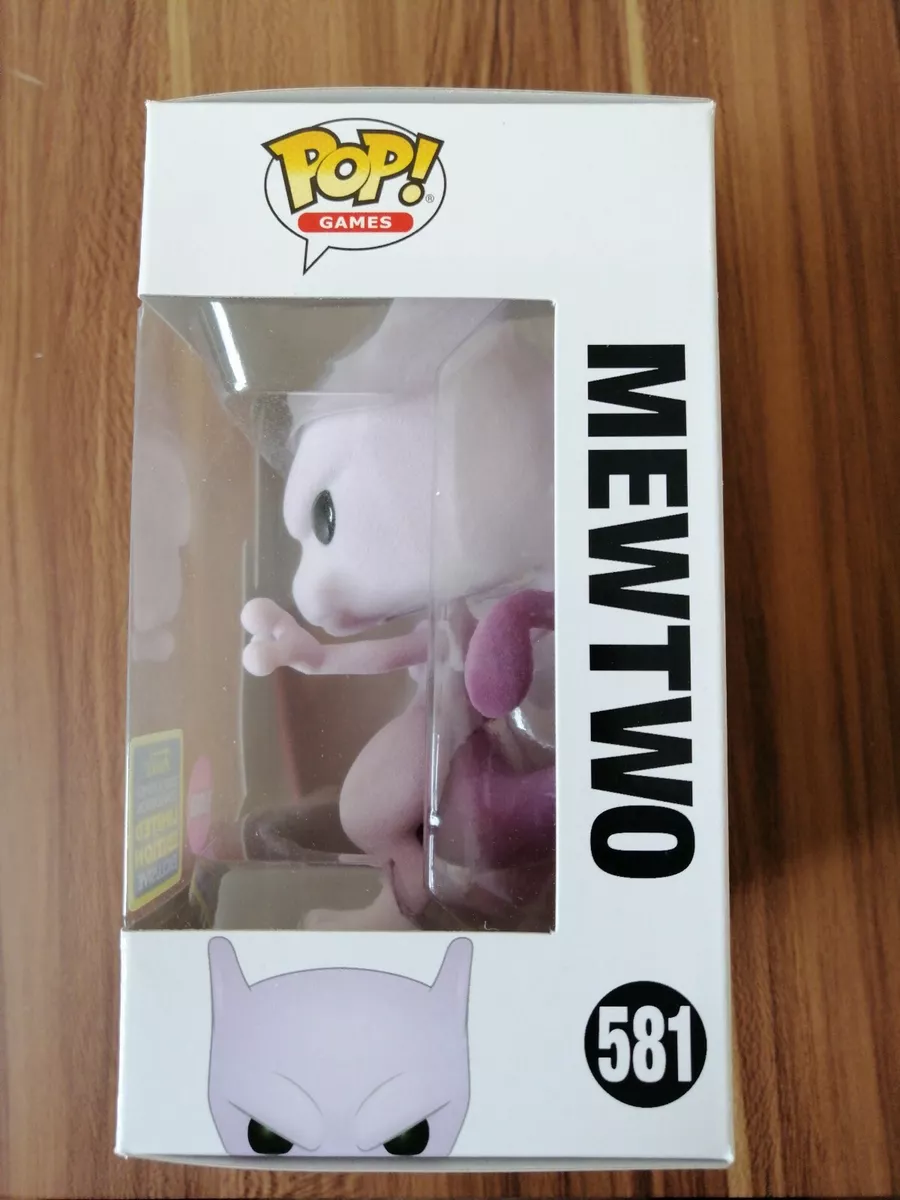 Funko Pop! Pokemon MEWTWO flocked #581 Pop! Vinyl Figure NEW