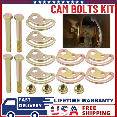 New Front Alignment Camber Caster Cam Bolt Kit For Silverado 2500 HD 1999-2018