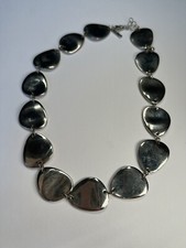 Wallis Costume Jewllery Necklace Sliver Tone