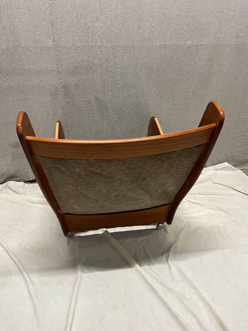 Mid Century G PLAN Teak Saddle Suite 3 Seater + 2 Armchairs No Cushions