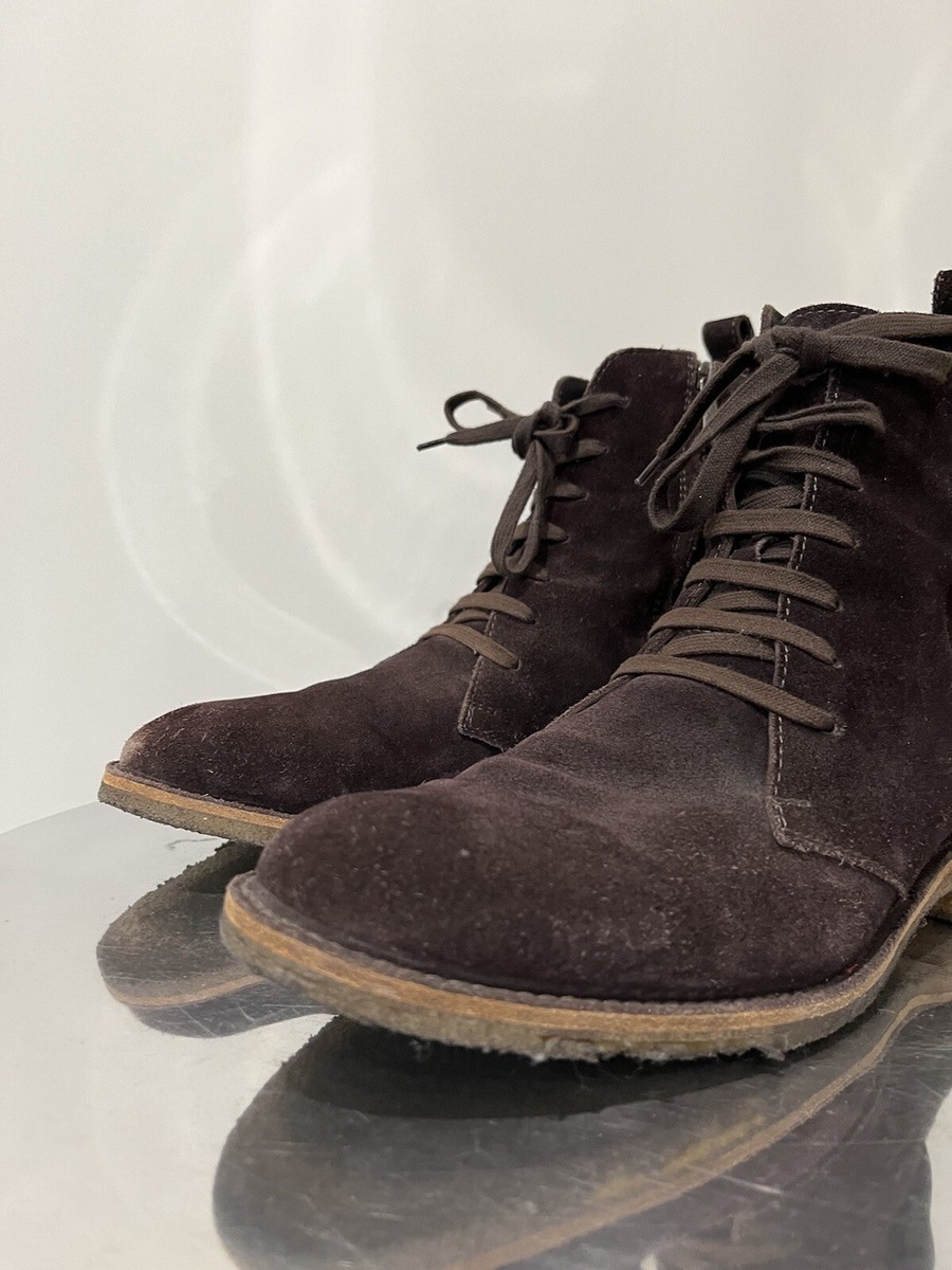 Bottega Veneta Boots Brown Suede Men display picture 2