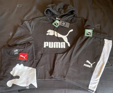 Authentic Men  s Puma Hoodie T-shirt and Shorts Outfit Large