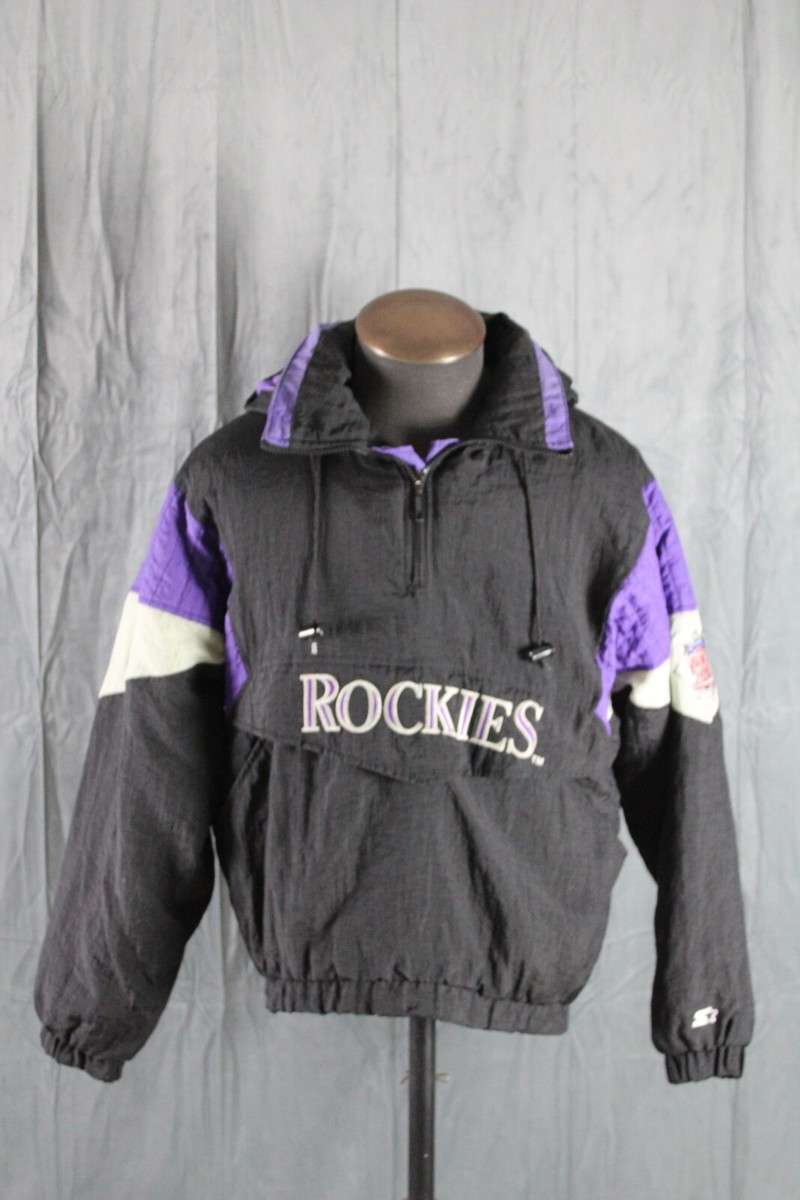Colorado Rockies Jacket (VTG) - Puffy Pullover by Starter - Men's