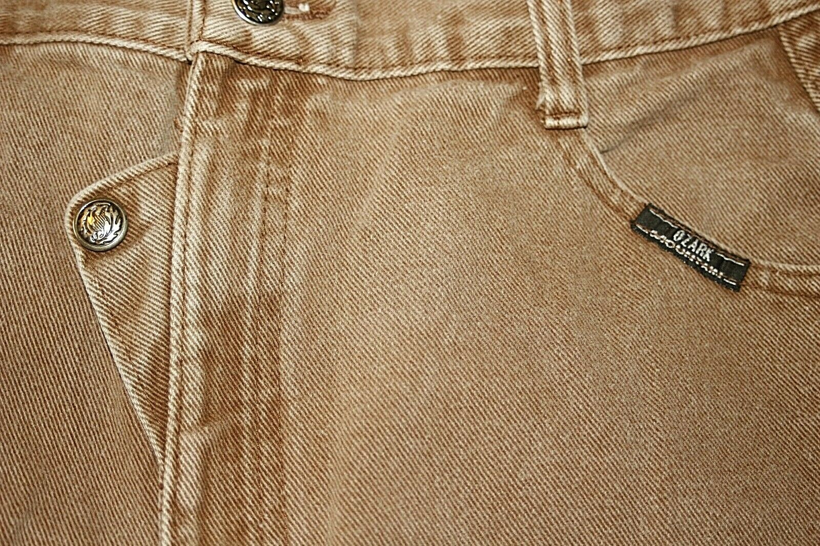 VINTAGE OZARK MOUNTAIN Womens Jeans Brown Cotton Denim USA Sz 9 /10 XLNT++ image 4