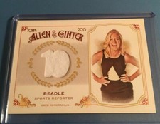 Michelle Beadle 2015 Topps Allen & Ginter  Sports Reporter Shirt Relic Card  NBA