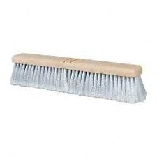 PRO SOURCE 18" Wide Poly Bristle Push Broom Head: Bolt-On Handle Connection