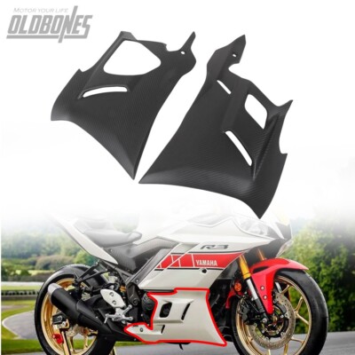 100% Carbon Fiber Side Panel Fairing Cover For YAMAHA R3 YZF-R3 2022 ...
