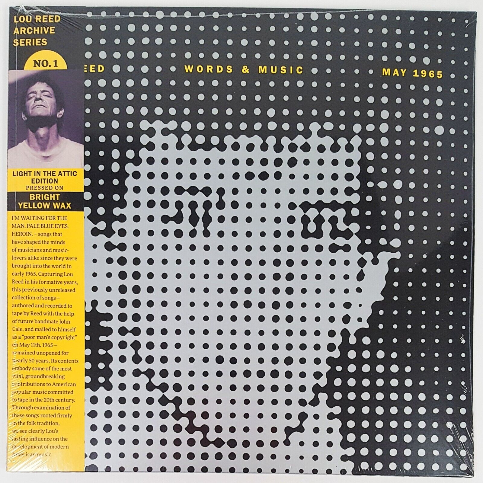 Слова и музыка Лу Рида, май 1965 - Желтая виниловая пластинка LP 12 - НОВАЯ запечатанная