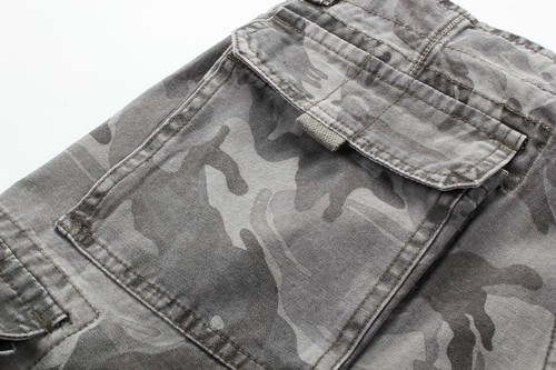 FOX JEANS Men's Elton Casual Military Camo Cargo Work Shorts SIZE 32-44 - Picture 3 of 9