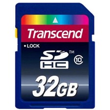 Transcend 32GB Class 10 SDHC Memory Card  TS32GSDHC10 