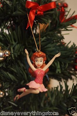 DISNEY TINKER BELL PIXIE HOLLOW ROSETTA CUSTOM CHRISTMAS ORNAMENT NEW SO CUTE