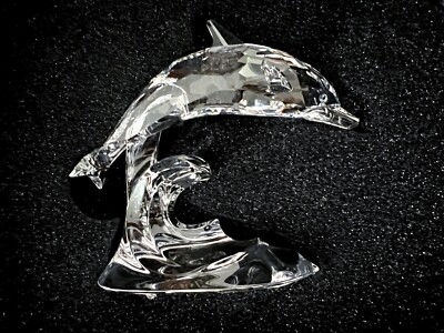 dolphin28☆スワロフスキー Swarovski Silver Crystal Dolphin 7644 NR