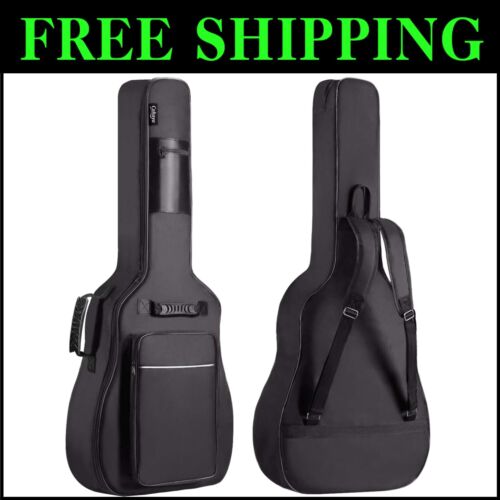 Durable Oxford Cloth Acoustic Guitar Bag for 40-42 Inch Instruments with Storage