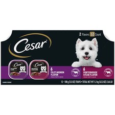 Cesar Classic Loaf In Sauce Wet Dog Food Variety Pack, 3.5 oz Trays (12 Pack) 6.85 per gallon