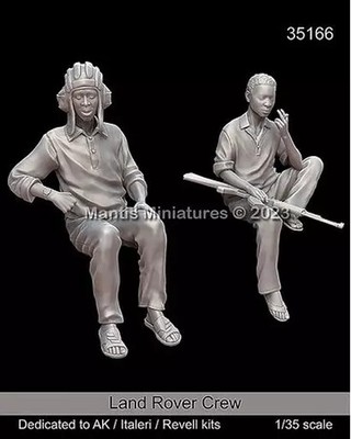 Plastic Model 1/35 Current Land Rover African Militia Crew Set Ak Interactive/It
