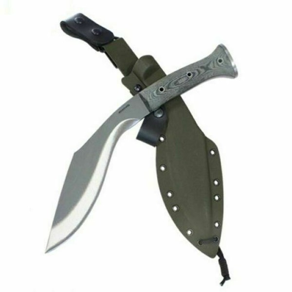 Condor Ktact Kukri Army Green Full Tang 1075hc Steel Fixed Blade Knife