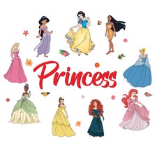 Removable Home Art Disney Princess Decor Vinyl Kids Bedroom Wall Decal Sticker