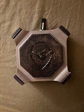 Ecoxgear waterproof Bluetooth speaker, black and grey, auxiliary port