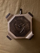 Ecoxgear waterproof Bluetooth speaker, black and grey, auxiliary port