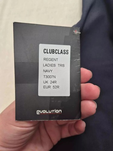 Evolution Trousers Club class Ladies Office Straight Leg Navy Size: 48, NWT - Picture 3 of 11