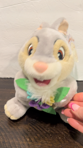 Disney “Thumping Thumper” Plush Bunny Easter Rabbit From Bambi - Video 1 van 1