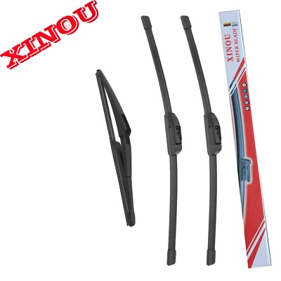 XINOU Front and Rear Windshield Wiper Blade for Nissan Rogue 2014-23 OEM Qualiy
