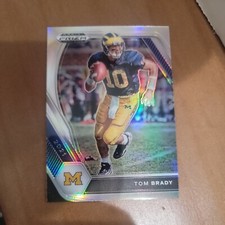2021 PANINI PRIZM DRAFT PICKS FOOTBALL TOM BRADY #6 HOLO SILVER PRIZMS PARALLEL