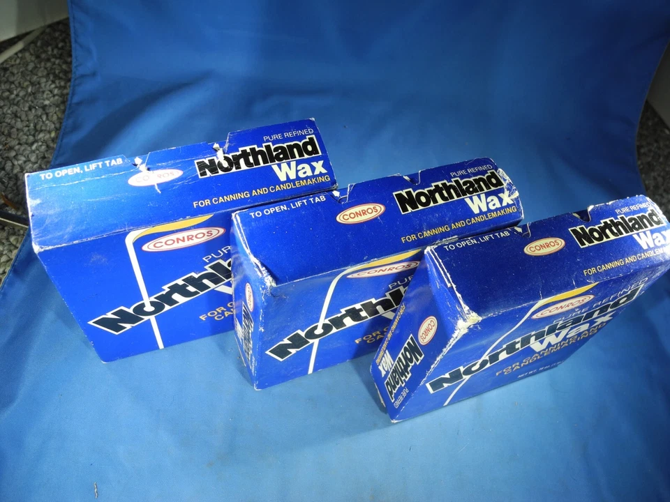 (3) Vintage Northland Food Grade Wax For Canning & Candle Making Pure Refined - Image 2 of 3