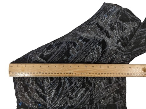 Next Velvet Black Dress Off The Shoulder Short Partywear Sparkle/Glitter Size 12 - Picture 8 of 11