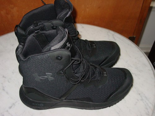 2022 Under Armour Micro G Valsetz 3023748-001 Black Zip Boots! Size 14 - Picture 2 of 16