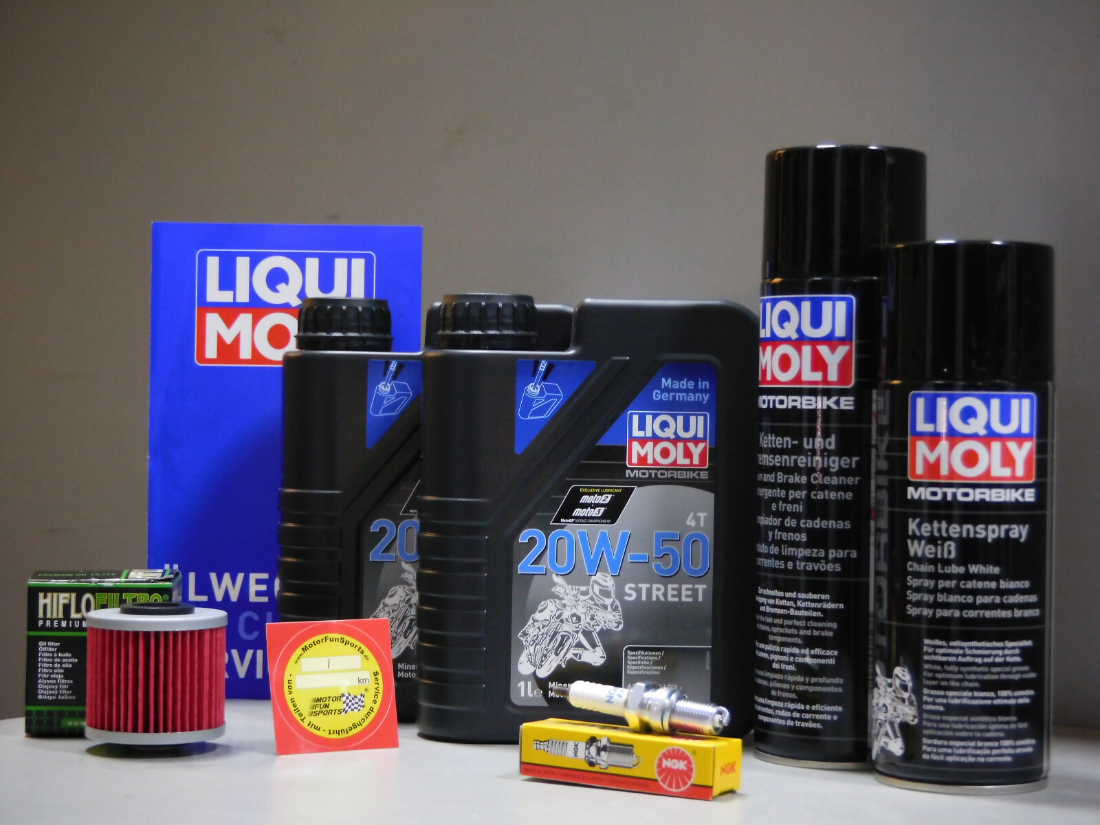 Maintenance Set Yamaha XT 550 Oil Filter Spark Plug Service Inspection
