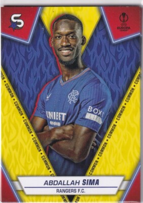 Topps UCL Super-Stars 23/24 No. 125 Abdallah Sima Yellow Parallel